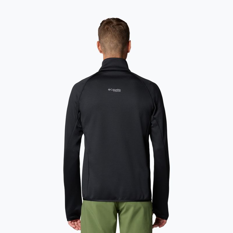 Pánská trekingová mikina Columbia Triple Canyon Grid Fleece Full Zip II black 3