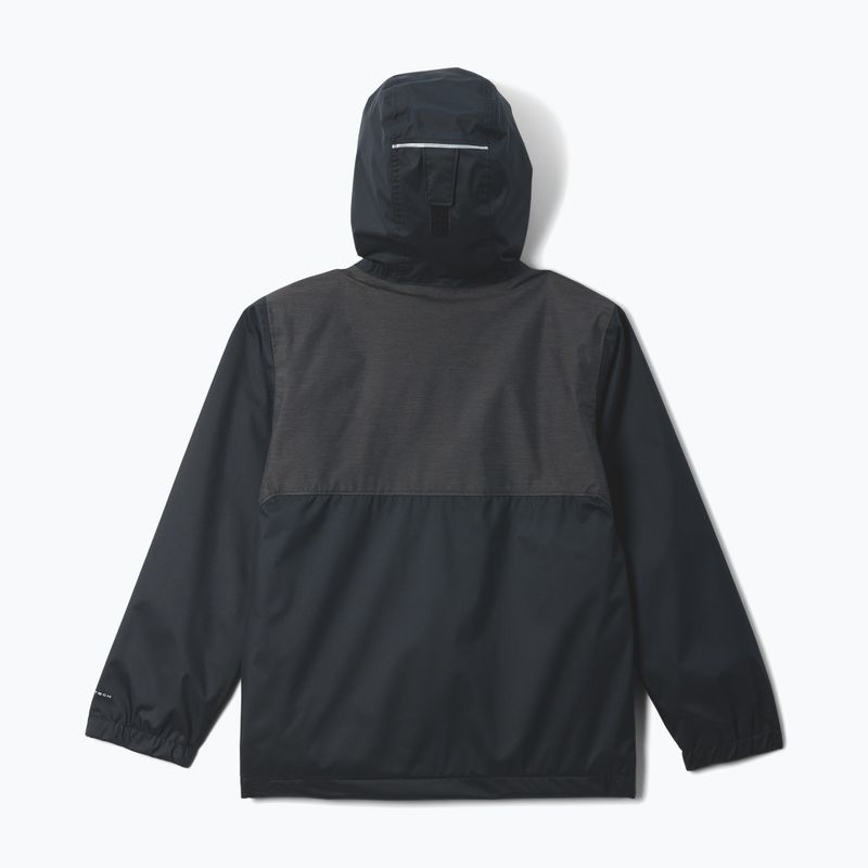 Dětská nepromokavá bunda Columbia Rainy Trails II Fleece mountain black/black slub 2