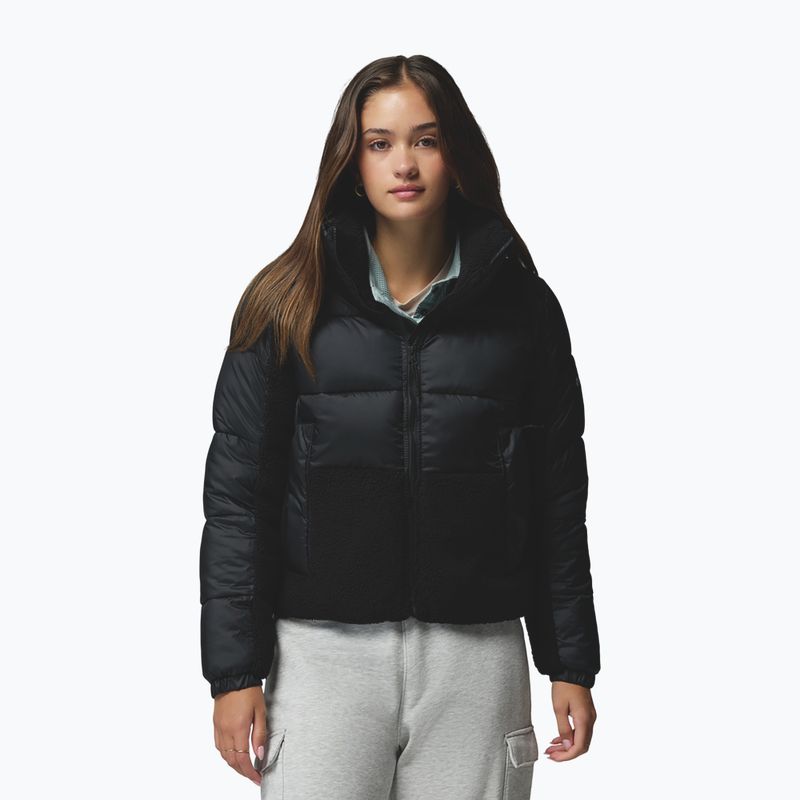 Dámská hybridní bunda Columbia Leadbetter Point II Sherpa Hybrid black