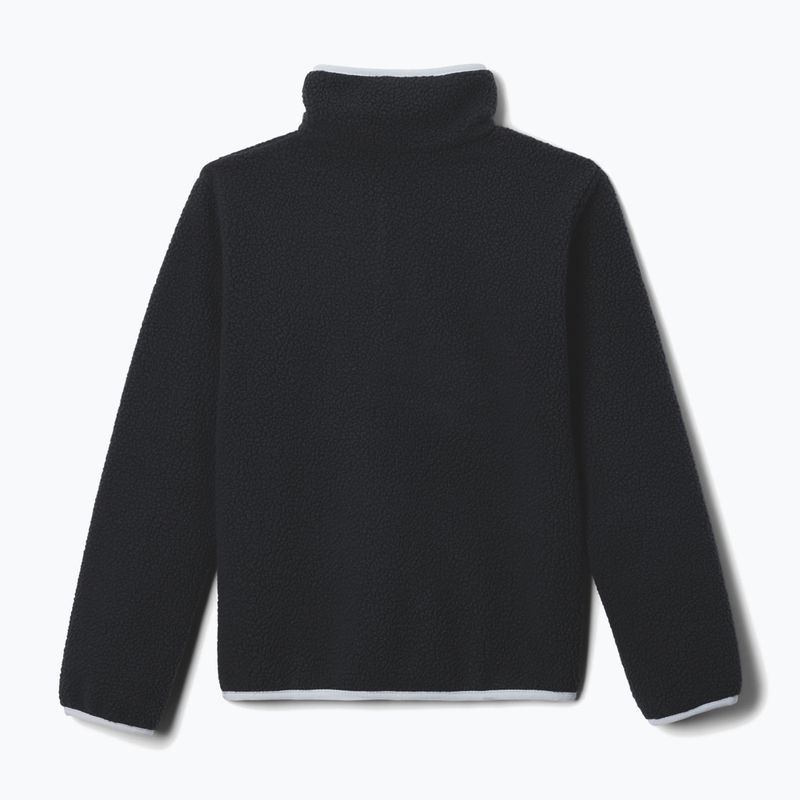 Dětská fleecová mikina Columbia Halvetia II Half Snap Fleece black/city grey 2
