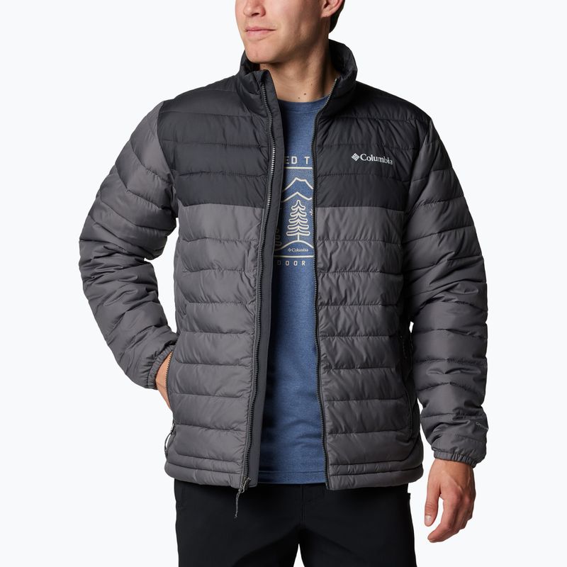 Pánská bunda  Columbia Powder Lite II city grey/ shark 4