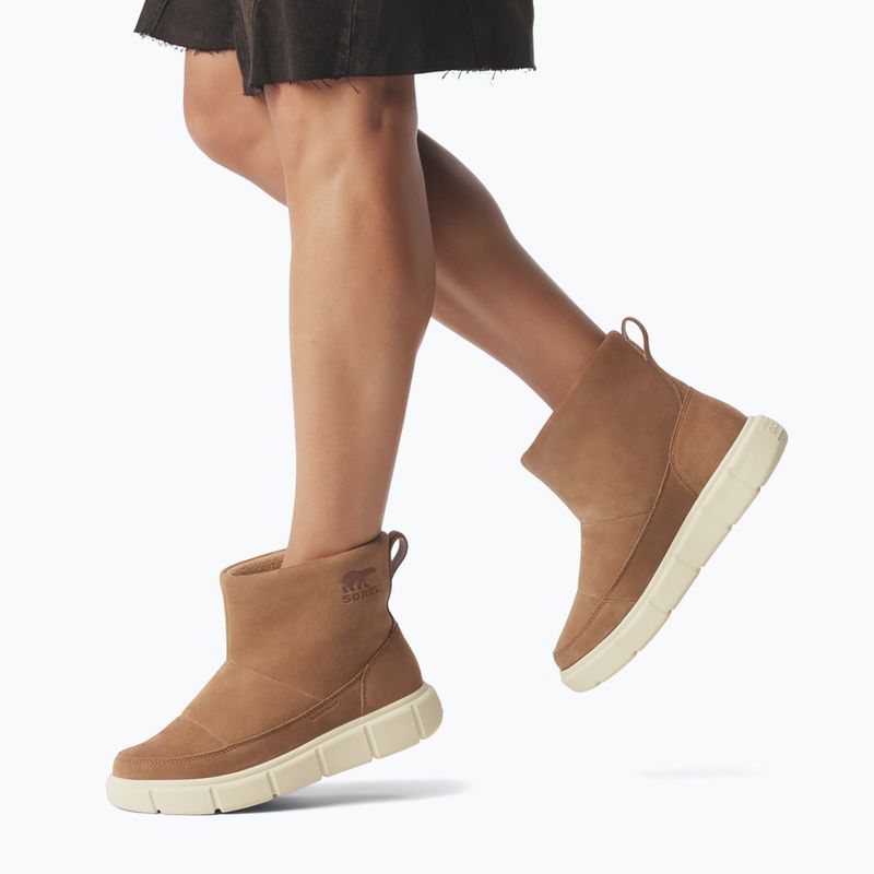 Dámské sněhule Sorel Explorer III Slip-On WP velvet tan/chalk 15