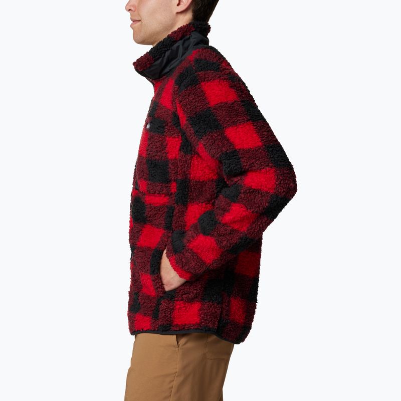 Pánská fleecová mikina Columbia Winter Pass Printed Fleece mountain red check 5