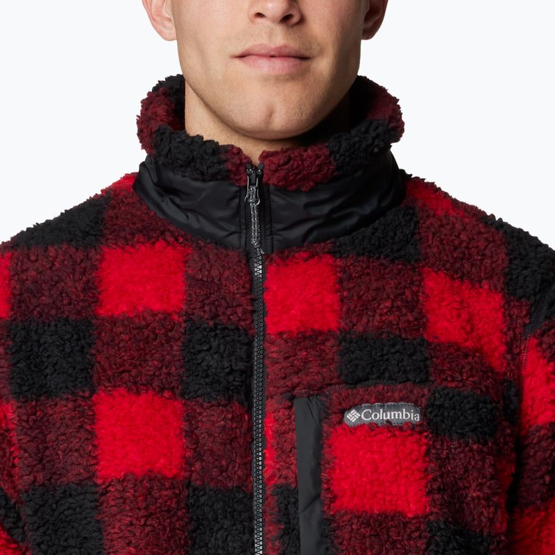 Pánská fleecová mikina Columbia Winter Pass Printed Fleece mountain red check 6