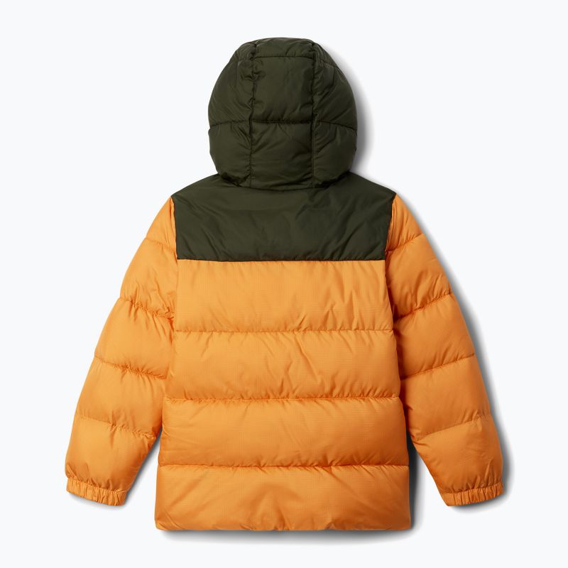 Dětská zateplená bunda Columbia Puffect Hooded Sunstone/greenscape 2