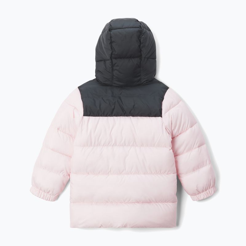 Dětská zateplená bunda Columbia Puffect Hooded satin pink/black 2