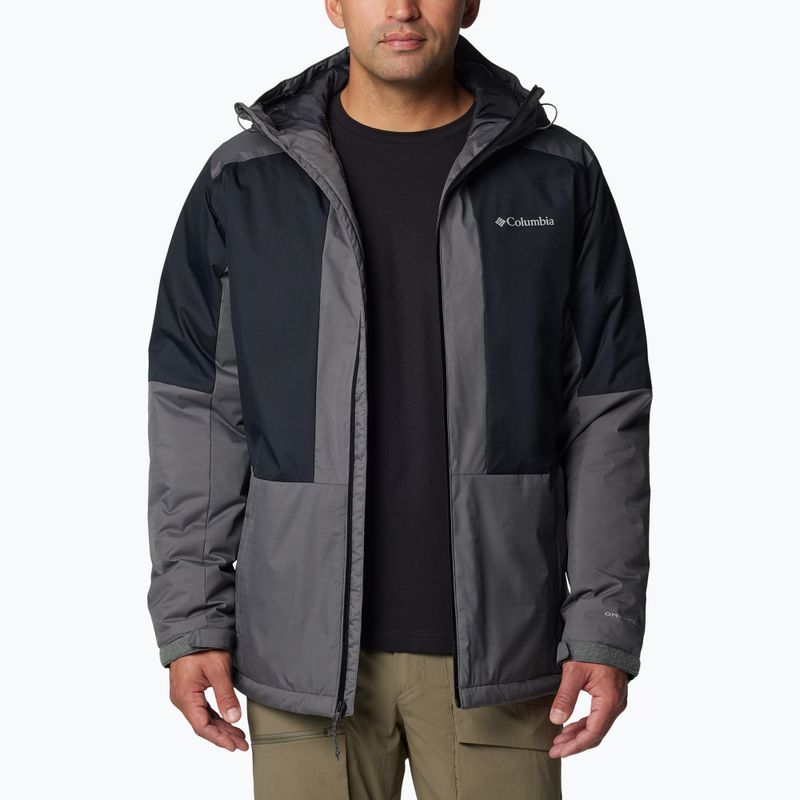 Pánská zateplená bunda Columbia Point Park II Insulated city grey/black 4