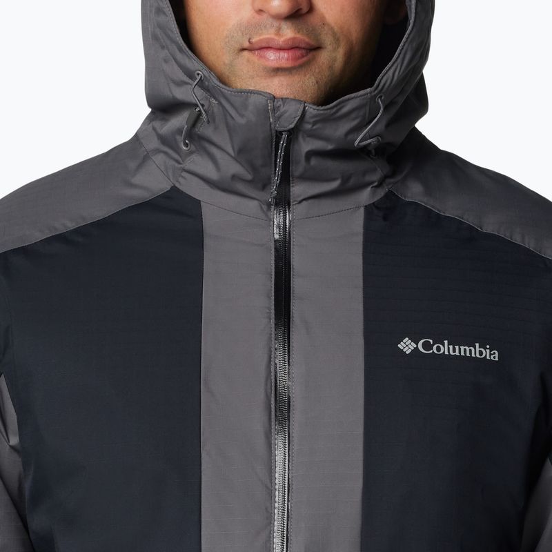 Pánská zateplená bunda Columbia Point Park II Insulated city grey/black 5