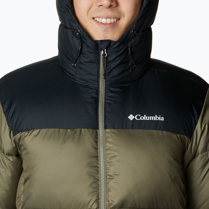 Pánská bunda  Columbia Puffect II Hooded stone green/ black 6