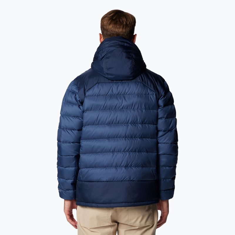 Pánská bunda  Columbia Autumn Park II Down Hooded dark mountain/ collegiate navy 3