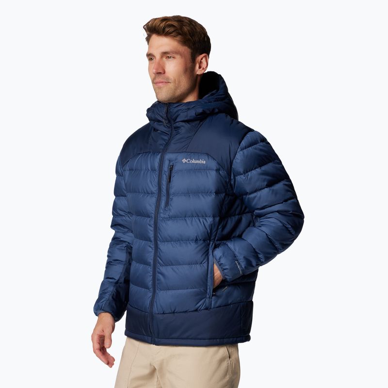 Pánská bunda  Columbia Autumn Park II Down Hooded dark mountain/ collegiate navy 4