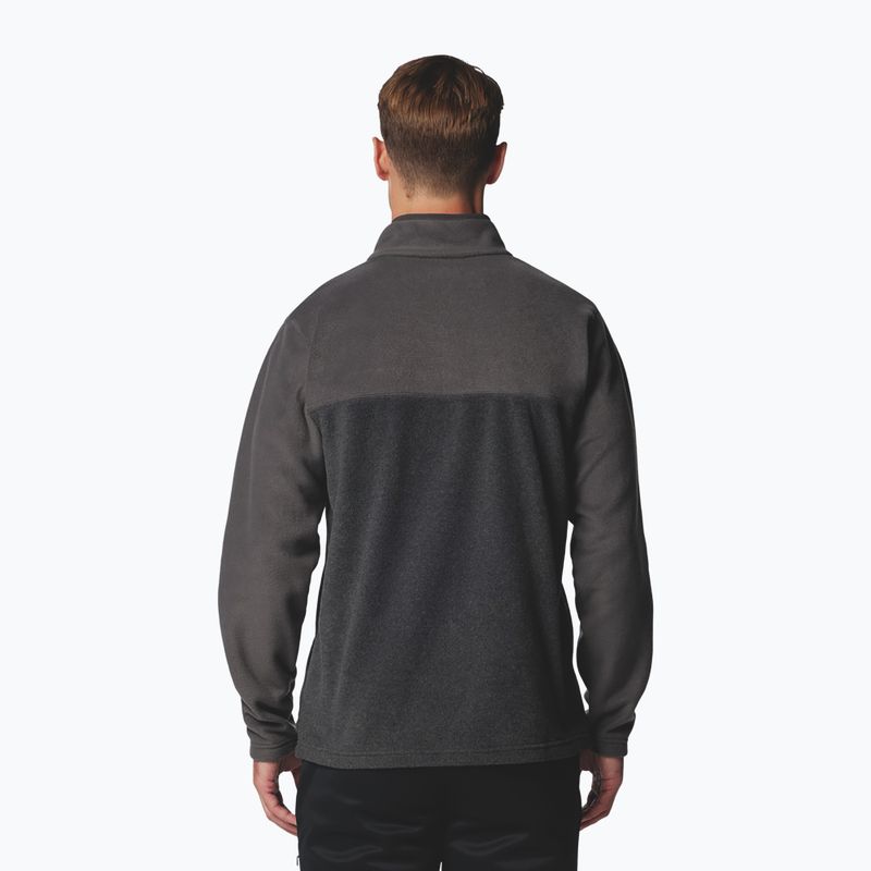 Pánská fleecová mikina Columbia Steens Mountain Half Snap II charcoal heather/shark 3