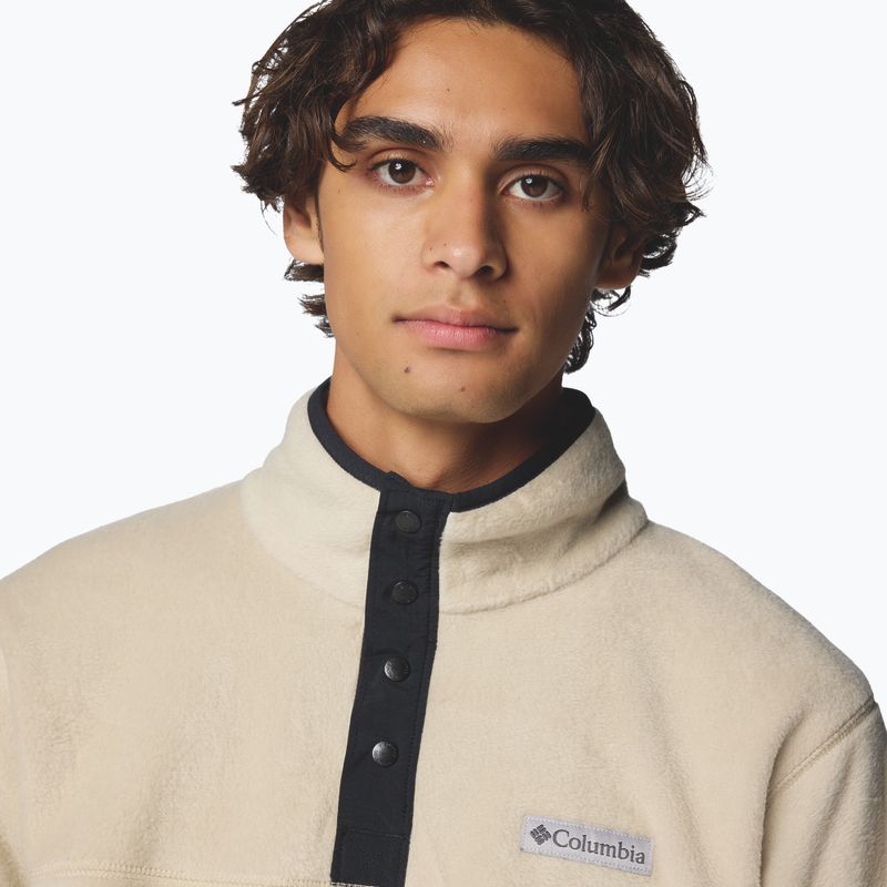 Pánská fleecová mikina Columbia Steens Mountain Half Snap II ancient fossil/black 5