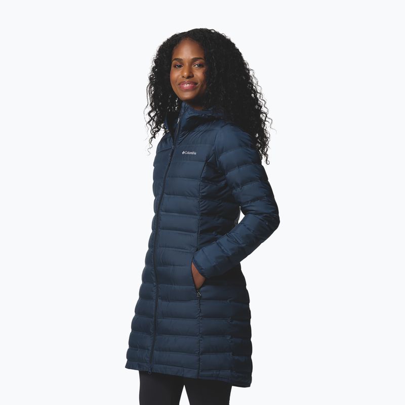 Dámská péřová bunda Columbia Lake 22 II Down Long Hooded collegiate navy 5