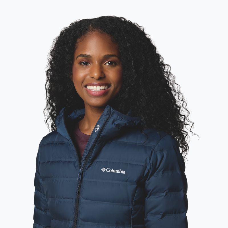 Dámská péřová bunda Columbia Lake 22 II Down Long Hooded collegiate navy 6