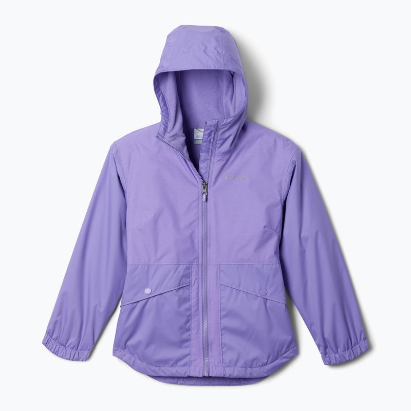 Dětská bunda do deště Columbia Rainy Trails II Fleece paisley purple