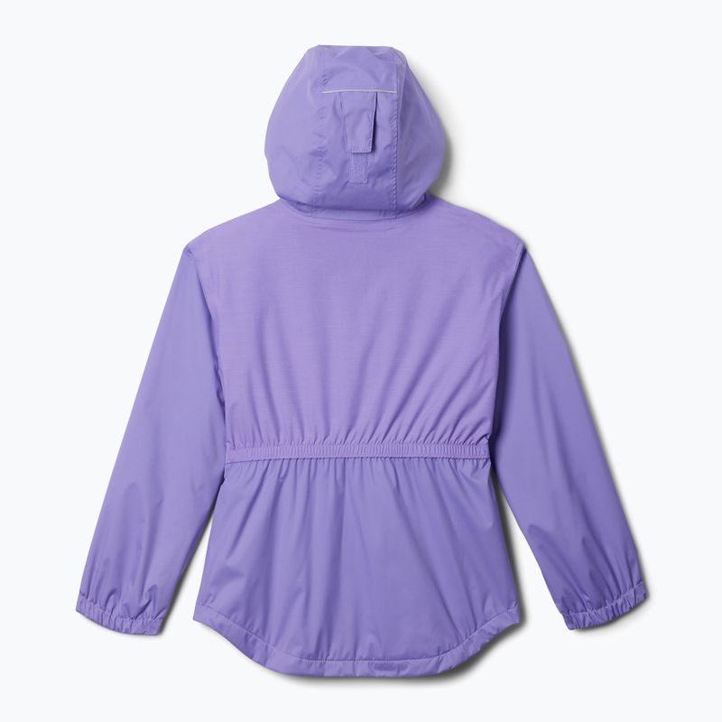 Dětská bunda do deště Columbia Rainy Trails II Fleece paisley purple 2