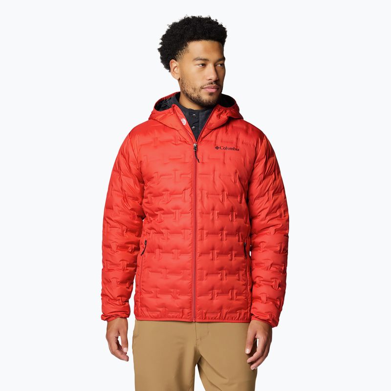 Pánská bunda  Columbia Delta Ridge II Down Hooded sail red
