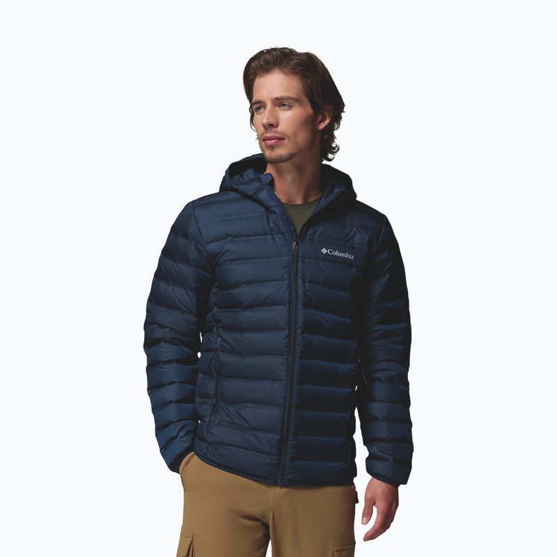 Pánská péřová bunda Columbia Lake 22 II Down Hooded collegiate navy