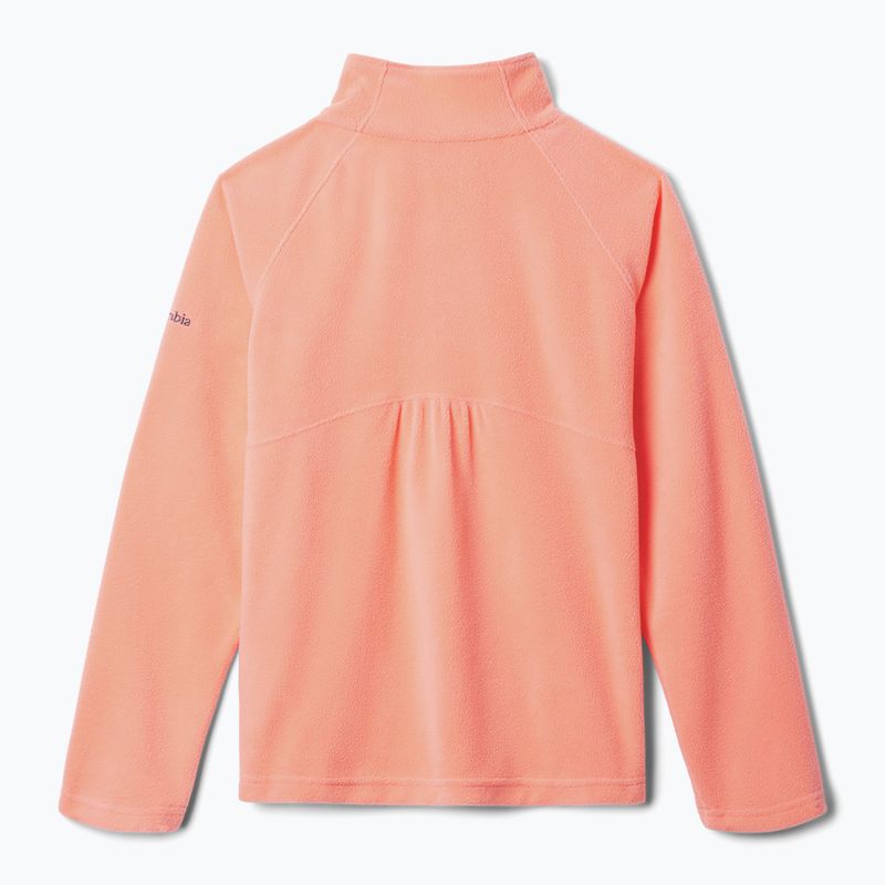 Dětská fleecová mikina Columbia Glacial Fleece hot coral 2