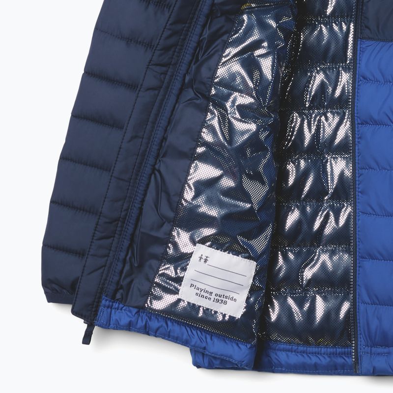 Dětská bunda  Columbia Powder Lite II Hooded mountain blue/ collegiate navy 3