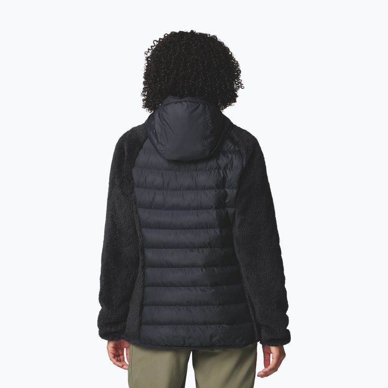 Dámská hybridní bunda Columbia Powder Lite II Sherpa Hybrid černá 3