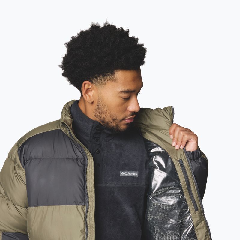 Pánská zateplená bunda Columbia Pike Lake II stone green/shark 6