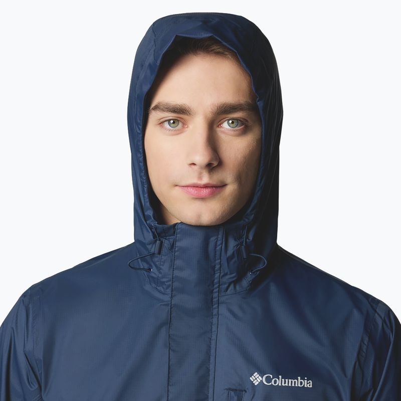 Pánská bunda do deště  Columbia Pouring Adventure III collegiate navy 6