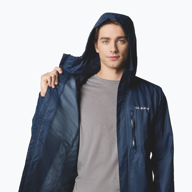 Pánská bunda do deště  Columbia Pouring Adventure III collegiate navy 7