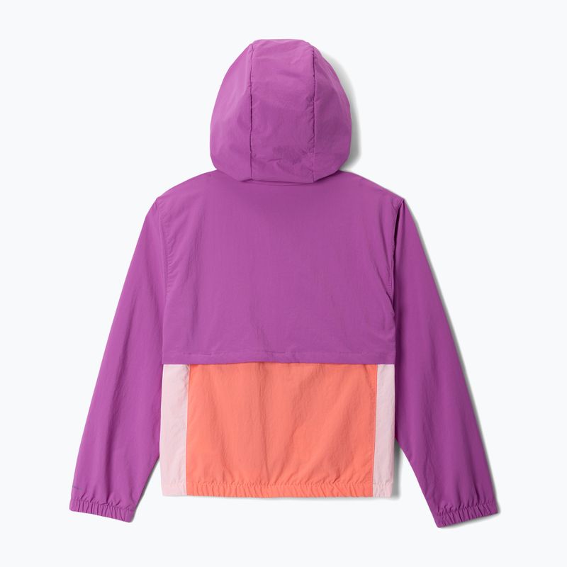 Dětská větrovka  Columbia Tabor Trail Windbreaker razzle/satin pink/hot coral 2