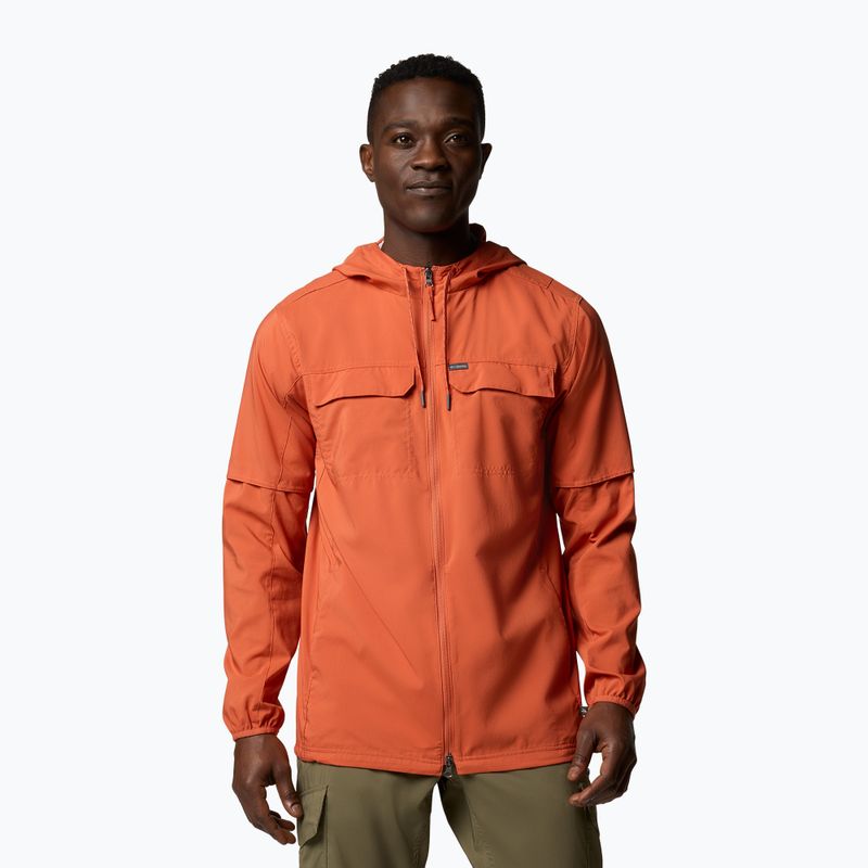 Pánská treková mikina Columbia Skien Valley Hooded tuscan