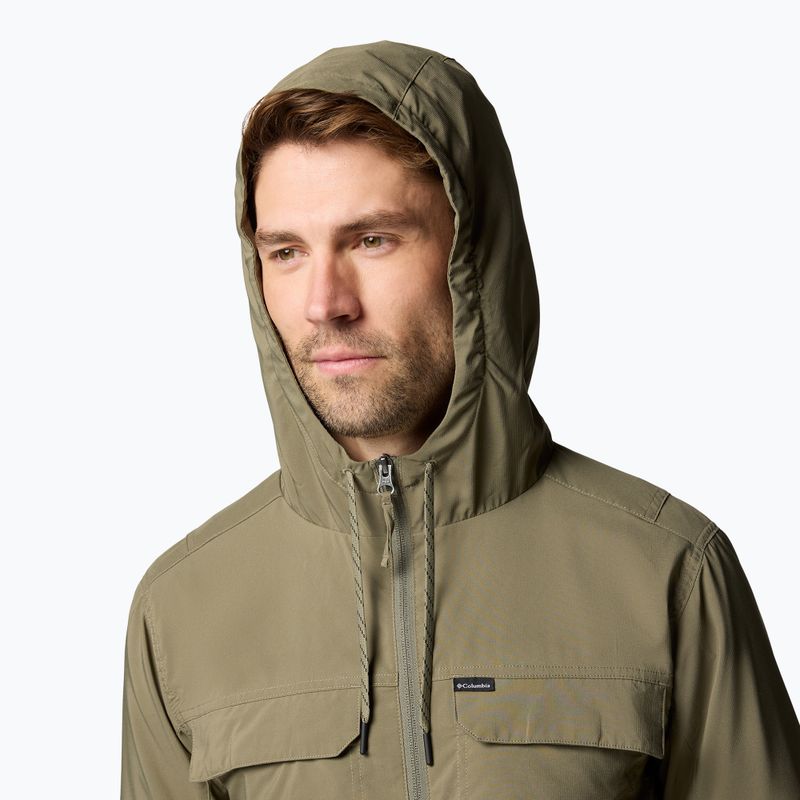 Pánská treková mikina Columbia Skien Valley Hooded stone green 5