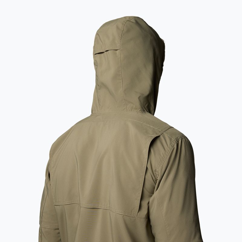 Pánská treková mikina Columbia Skien Valley Hooded stone green 7
