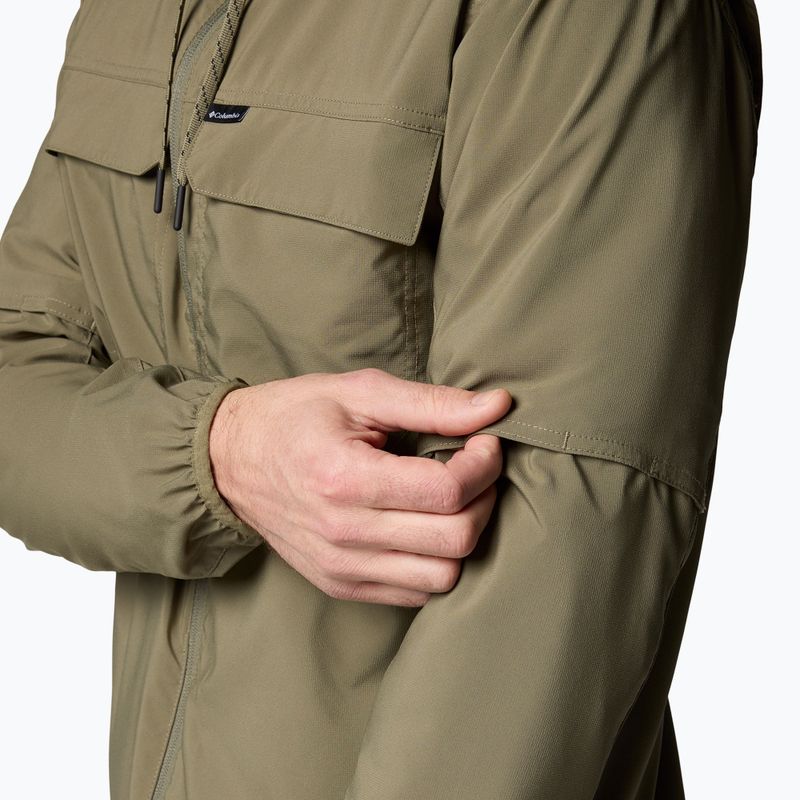 Pánská treková mikina Columbia Skien Valley Hooded stone green 8