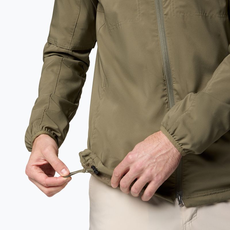 Pánská treková mikina Columbia Skien Valley Hooded stone green 9