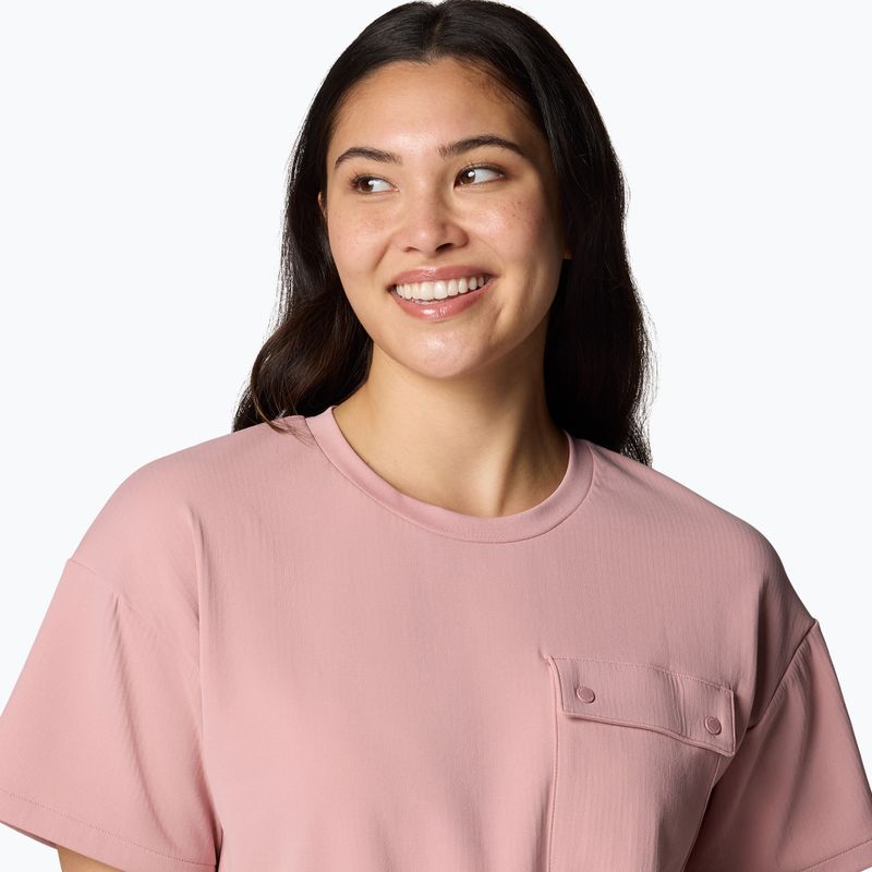 Dámské tričko Columbia Granite Point Knit eraser pink 5