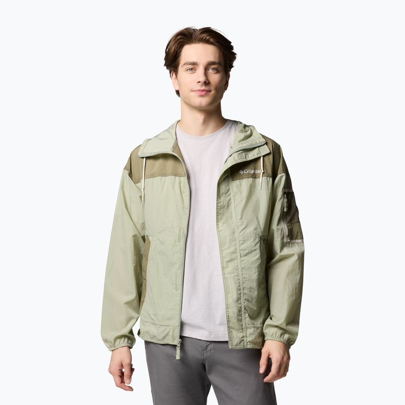 Pánská větrovka Columbia Challenger II Windbreaker safari/stone green 4