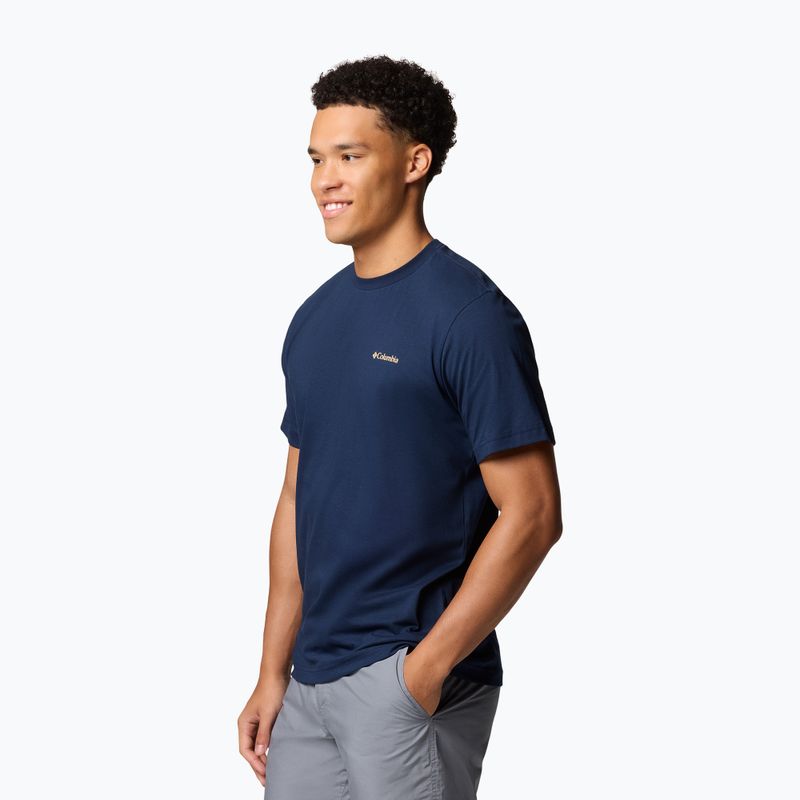 Pánské tričko Columbia Kettle River Back Graphic Tee collegiate navy 3