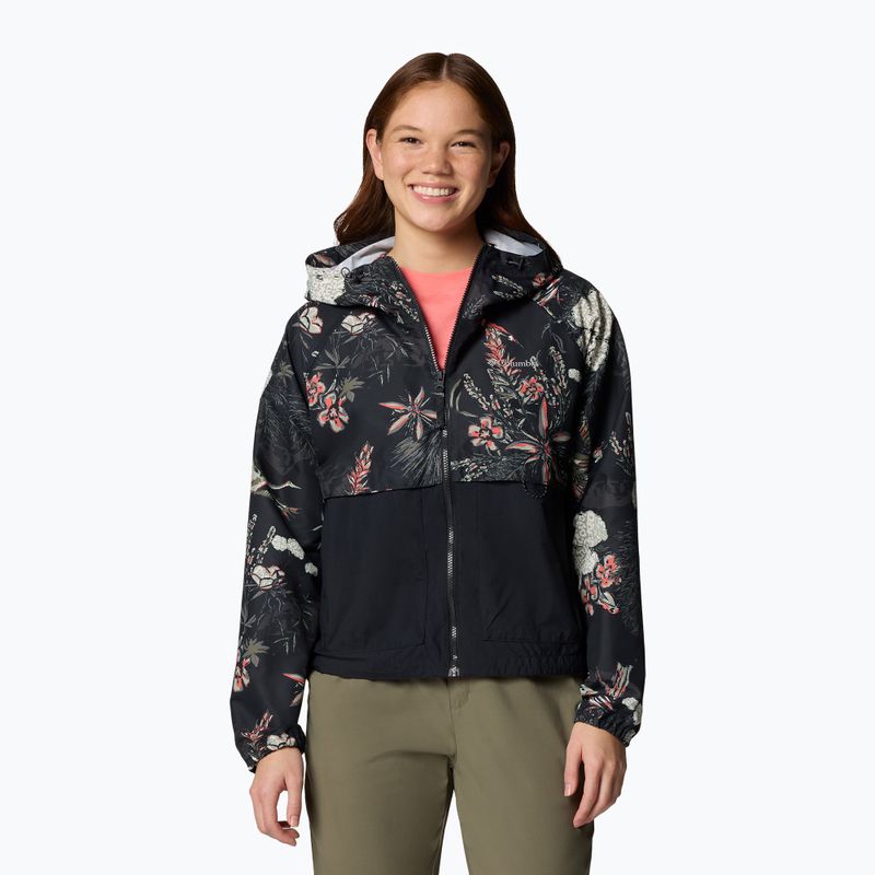 Dámská větrovka Columbia Spire Valley Printed Windbreaker black outbacked