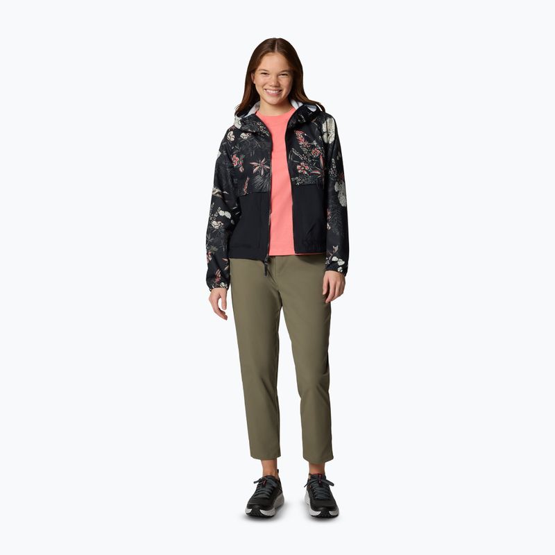 Dámská větrovka Columbia Spire Valley Printed Windbreaker black outbacked 2