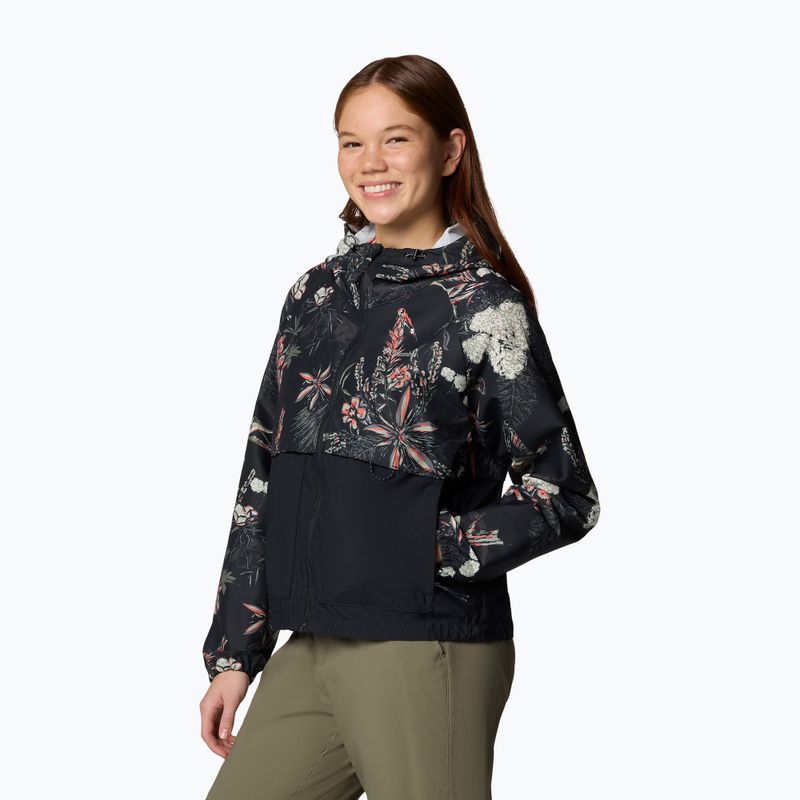 Dámská větrovka Columbia Spire Valley Printed Windbreaker black outbacked 4