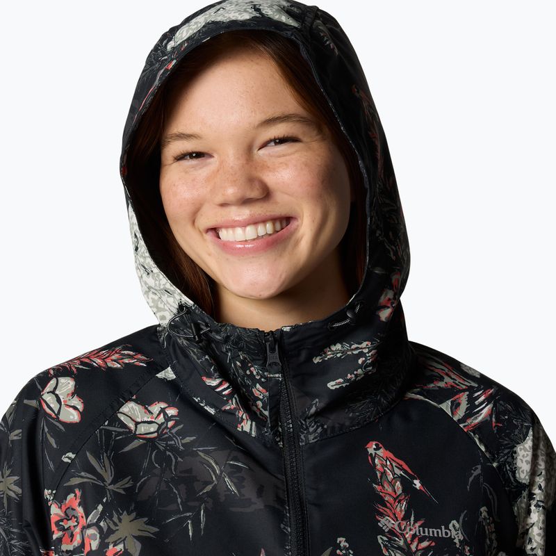 Dámská větrovka Columbia Spire Valley Printed Windbreaker black outbacked 5