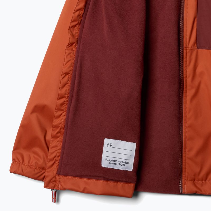 Dětská bunda do deště Columbia Rainy Trails II Fleece tuscan/spice slub 3