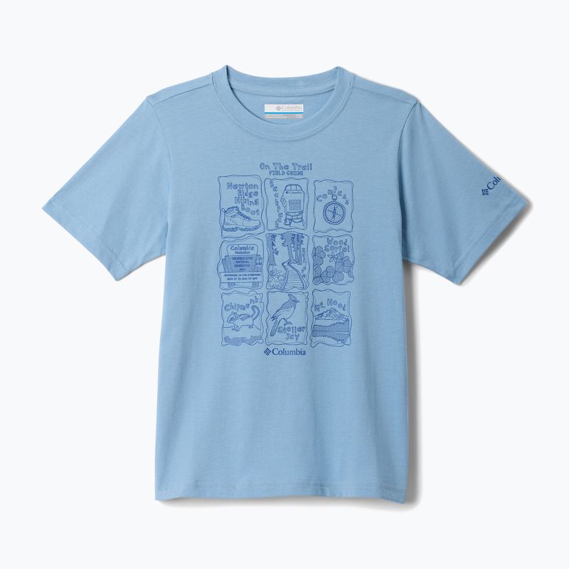 Dětské tričko Columbia Valley Creek Graphic ripple blue/hike guide