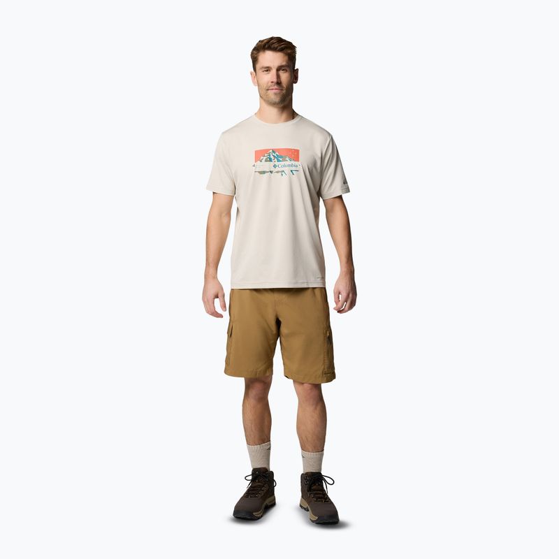 Pánské tričko Columbia Ice Lake II SS Tee dark stone/peak direction 2