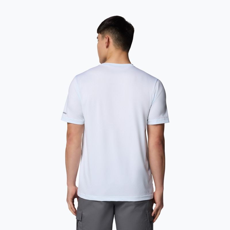 Pánské tričko Columbia Ice Lake II SS Tee white/peak direction 2