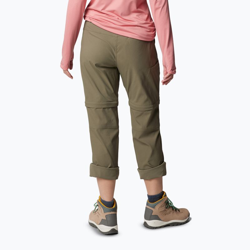 Dámské trekové kalhoty  Columbia Leslie Falls Convertible stone green 2