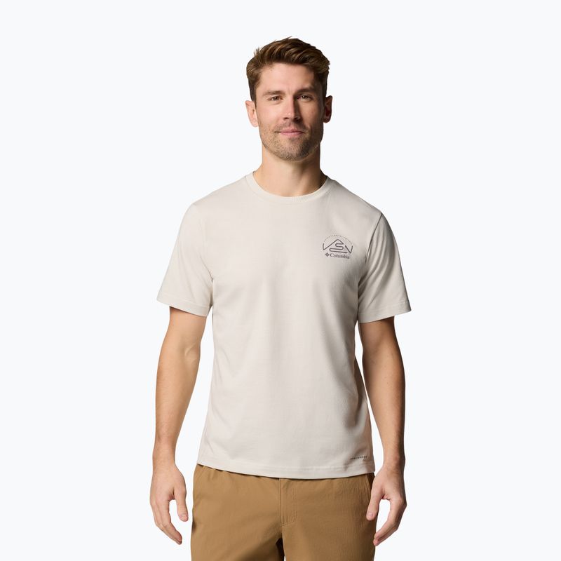Pánské tričko Columbia Tunnel Valley Graphic Tee dark stone/naturally inclined