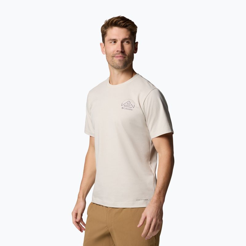 Pánské tričko Columbia Tunnel Valley Graphic Tee dark stone/naturally inclined 4