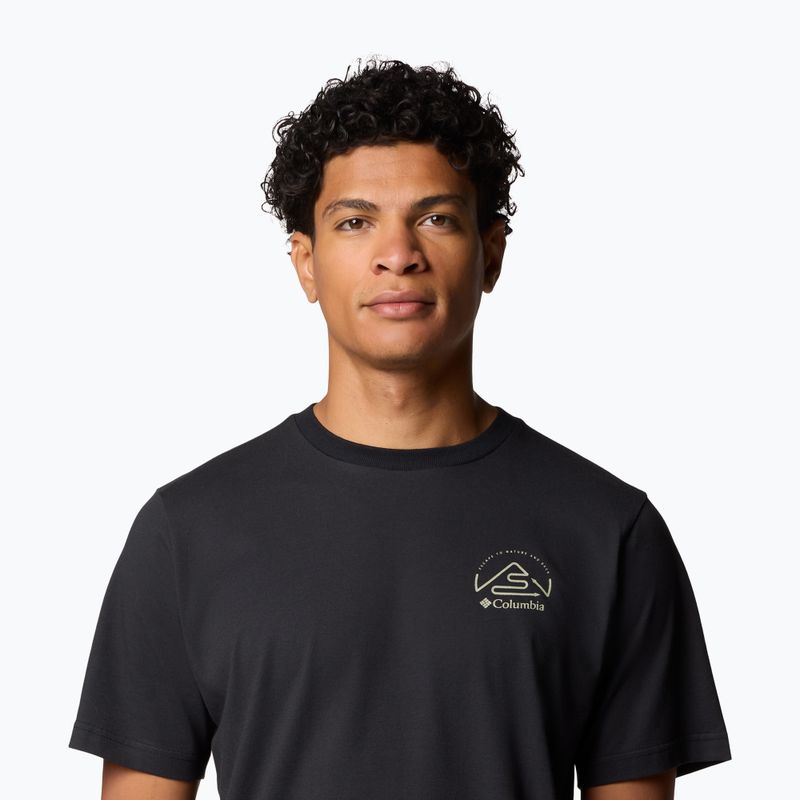 Pánské tričko Columbia Tunnel Valley Graphic Tee black/naturally inclined 5